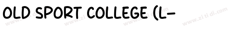 Old Sport College (L字体转换